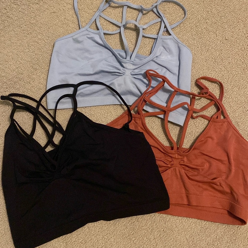 Set of 3 BKE bralettes